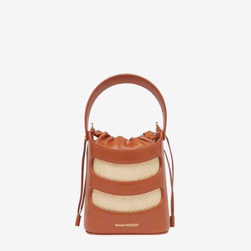 Alexander McQueen Women's Brown The Rise Mini Bucket (Calfskin)
